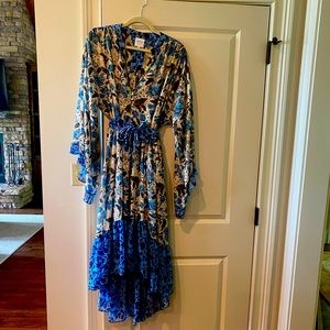 Beautiful  flowy silk button front dress by Misa of Los Angeles.